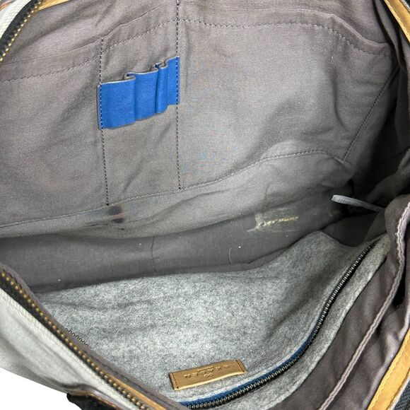 Skagen Kruse Canvas Laptop / Document Bag Gray Black - Picture 12 of 12